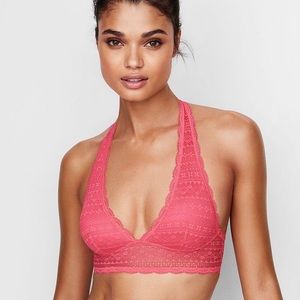 VS Lace Halter Bralette